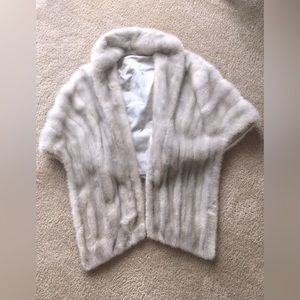 SOLD Vintage Emba Cerulean Mink Fur Wrap